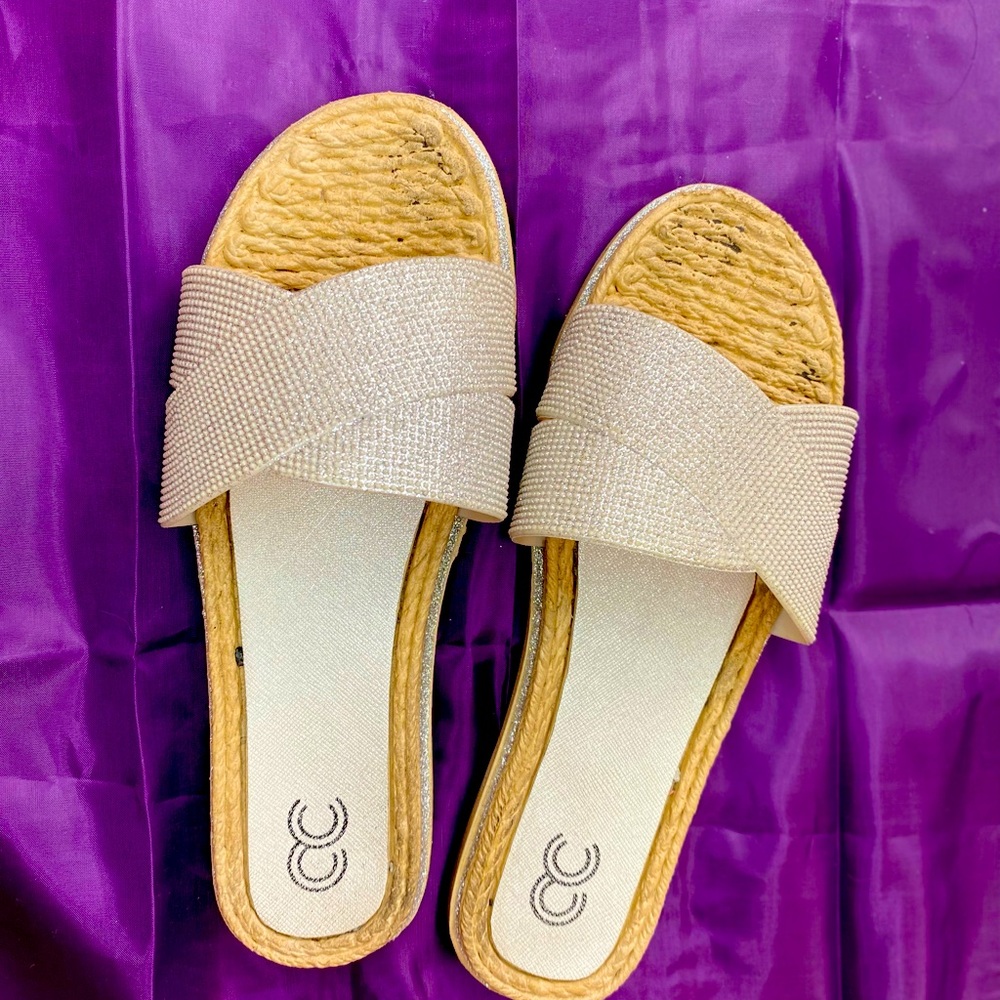 Sliver slides size 6.5 in woman